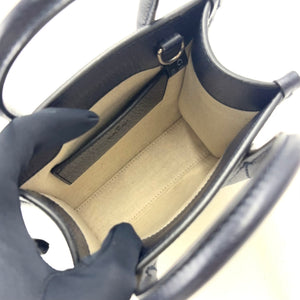 Pre-Owned Interlocking G 2WAY Handbag Navy beige Leather PVC