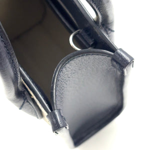 Pre-Owned Interlocking G 2WAY Handbag Navy beige Leather PVC